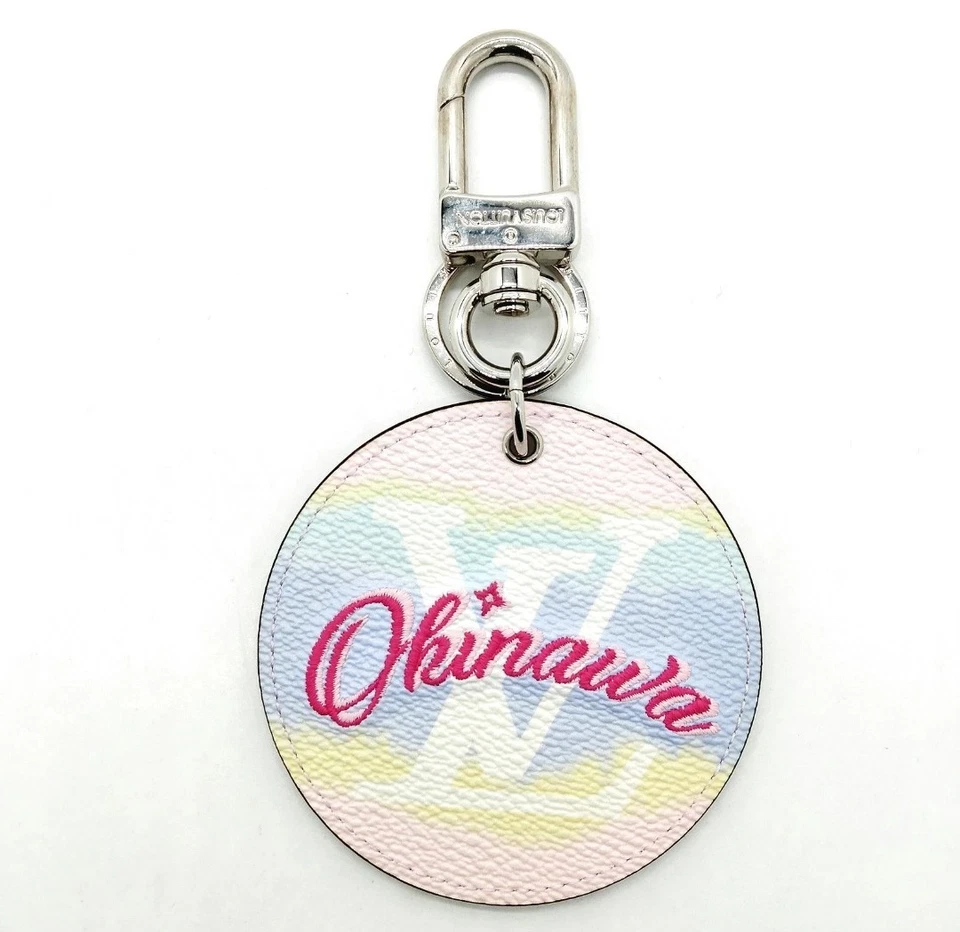 Louis Vuitton Okinawa Pastel Escale Bag Charm Monogram Watercolor Key Ring Multi - Image 2 of 4