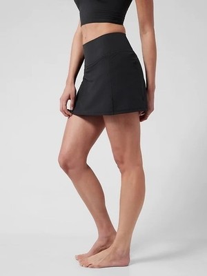 ATHLETA Salutation Stash Pocket 14.5'' Skort  Plus 2X | Black #798646 NEW