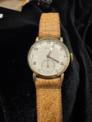 #ad Vintage 1940 Swiss Pronto Watch 17 Jewels $125.00