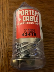43416 PC 1/2" Radius Beading Carbide Tipped (Ball Bearing Pilot) 1/4" Shank, New