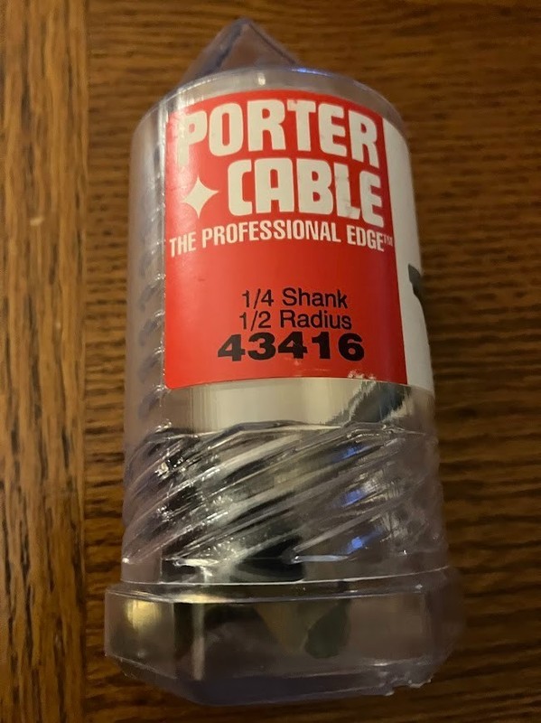 43416 PC 1/2" Radius Beading Carbide Tipped (Ball Bearing Pilot) 1/4" Shank, New