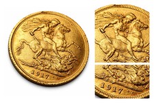 1917 King George V Full Gold Sovereign – Perth Mint