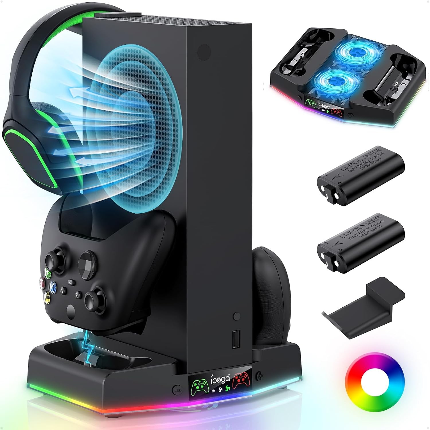 Supporto di Raffreddamento Xbox Series S con Caricabatterie