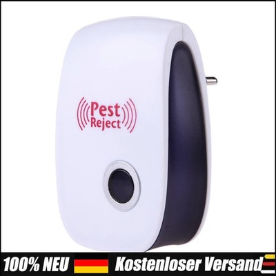 EU Plug Electronic Pest Repeller Ultrasonic Rejector Mosquito Rat Repellent