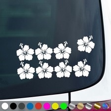 Hibiskusblüten Aufkleber Set Hibiskuspflanze Sticker Auto Geschenkidee