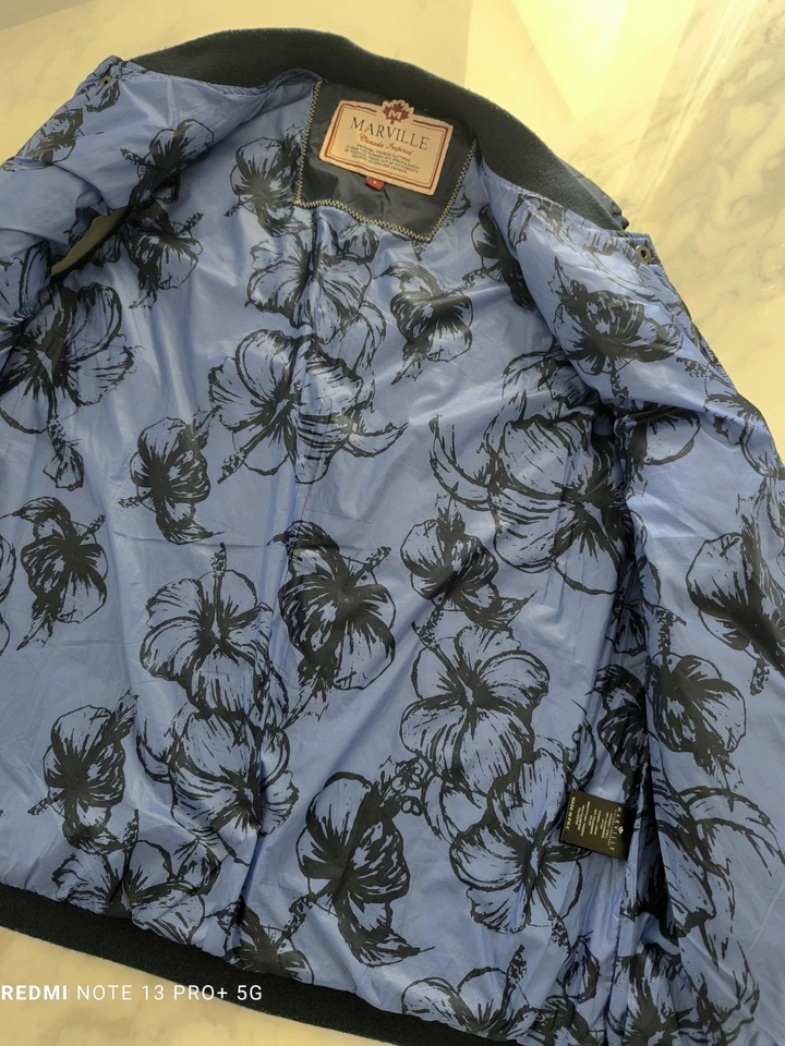 Giubbino Giacca Smanicato Gilet Marville Tg L Blu Come Nuovo - Immagine 3 di 4