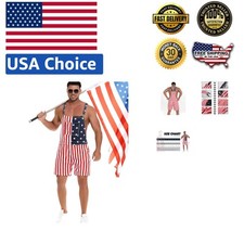 Patriotic Stretch Denim Overalls for Men and Women   Perfect 4th of July Look