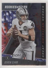 2020 Panini Rookies & Stars Great American Heroes Derek Carr #GAH-30 ez6