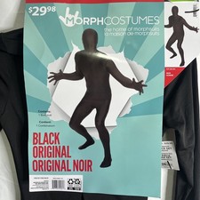 MorphCostumes Men's Black Original Bodysuit Costume - Large 36-38 