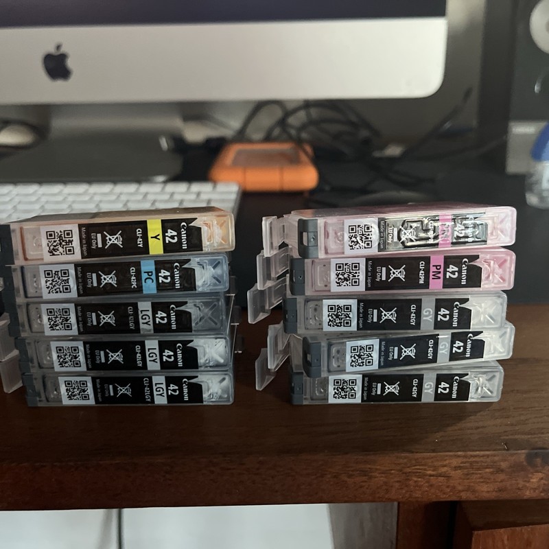 Genuine Canon CLI-42 Empty Ink Cartridges Lot of 16 -  Used Only Once PRO 100