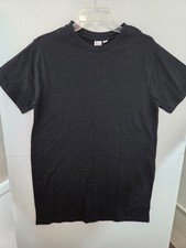 Gap Petites PS Black Short Sleeve Relaxed Fit Cotton T-Shirt Dress NWT $34.99
