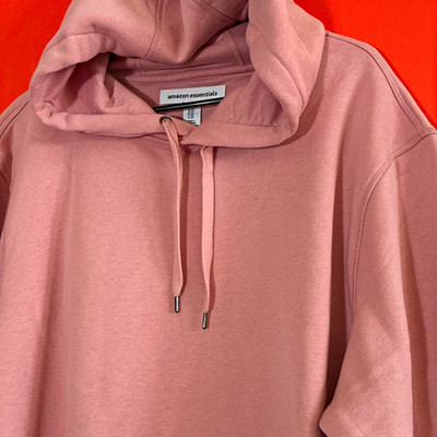 Amazon Essentials Women's Pink Pullover Hoodie Fleece Drawstring Pockets 2XL