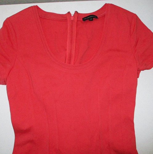 Emporio Armani Women’s Solid Pink Short Sleeve Dress Size 38