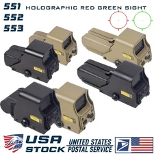 551 552 553 Holographic Red Green Reflex Sight Scope Tactical Hunting 20mm Rail