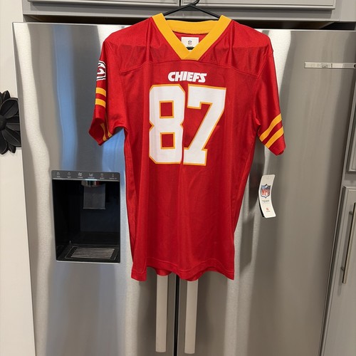 Travis Kelce(Taylor Swift)Kansas City Chiefs #87 Red Home Jersey Youth XL NFL
