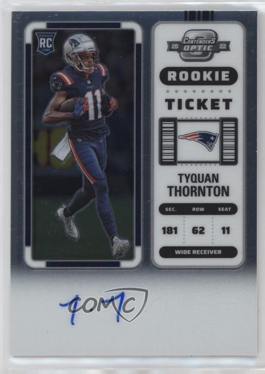 2022 Panini Contenders Optic Ticket RPS Tyquan Thornton #138 Rookie Auto RC