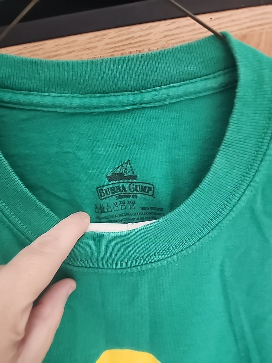 Vintage Bubba Gump Hong Kong Forest Green T-Shirt Stupid Is As Stupid Does Large View 3
