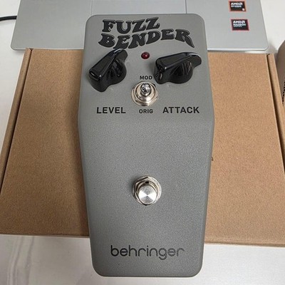 Behringer FUZZ BENDER Guitar Fuzz Pedal, True Bypass, w/Box & Manual (Used)