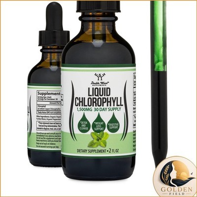 Double Wood Supplements Liquid Chlorophyll Drops, Peppermint Flavored, 2 Fl Oz