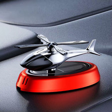 Solar Aircraft Car Ornament Rotating Propeller Interior Decoration Desktop Gift