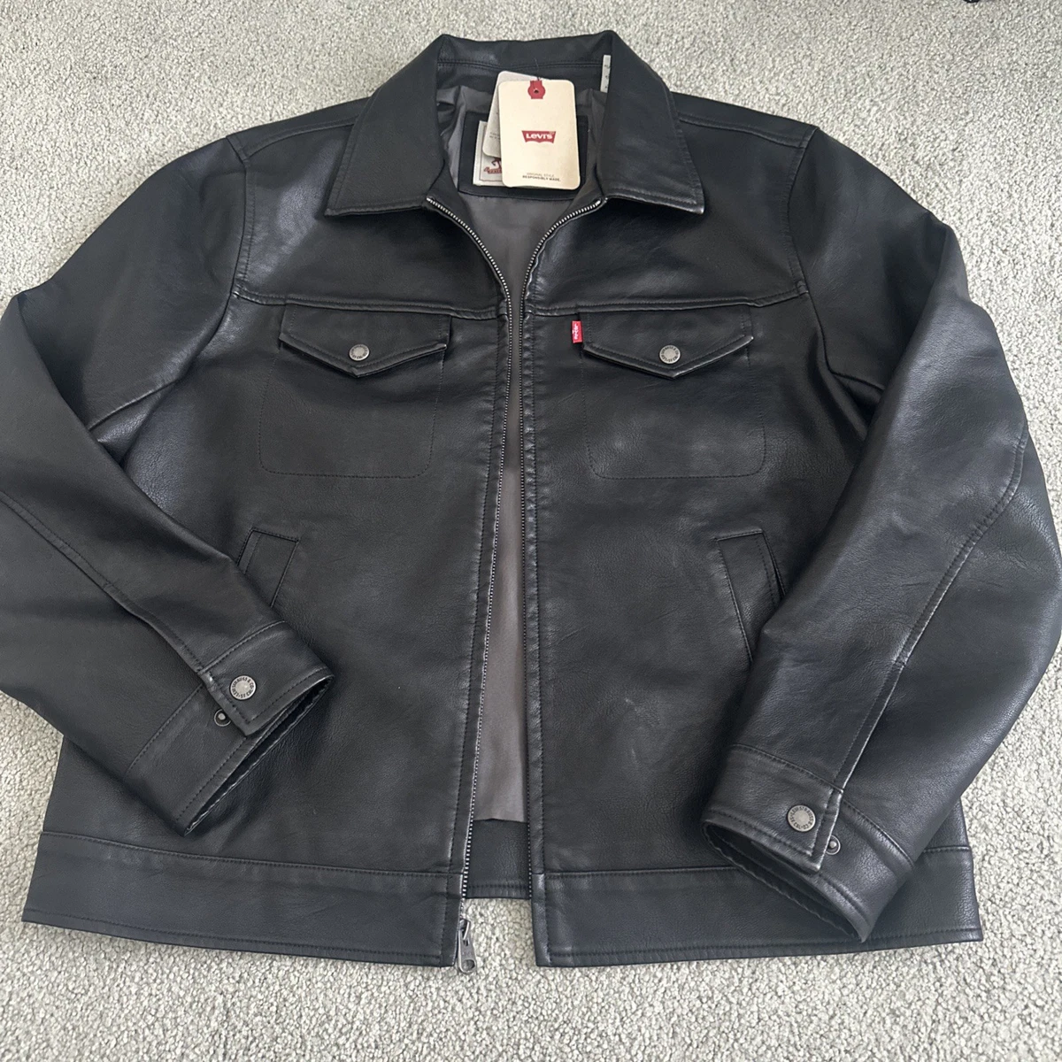Levi's Faux Leather Outer Shell Coats, Jackets & Vests for Men for