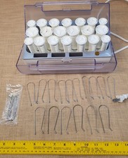Vidal Sassoon Hairsetter VS321 Hot Rollers 20 Curlers 3 Size W/Clips Tested Work