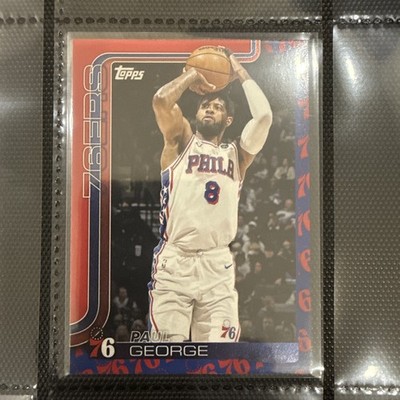 2025-26 Topps Paul George Team Color Border Logo Variation, SSP & Case Hit! 