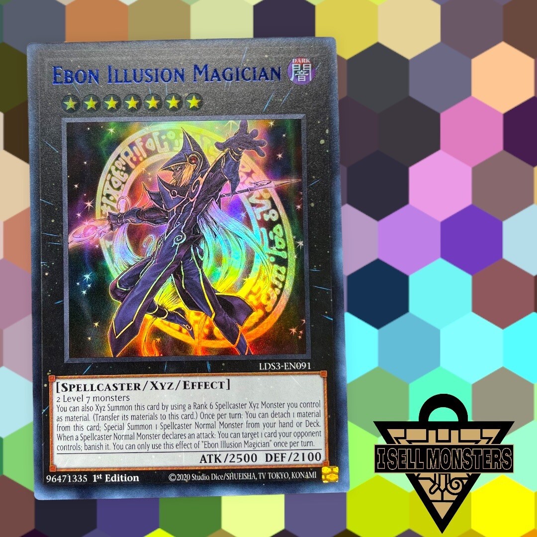 Yu-gi-oh! TCG 1x Ebon Illusion Magician (Blue) LDS3-EN091 Ultra Rare x1 YUGIOH! | eBay
