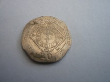 2010 BRITISH 20P COIN ISLE OF MAN CASTLE RUSHEN CLOCK TWENTY PENCE POCKET FIND