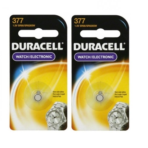 2 X Duracell 377 376 Ag4 Sr626sw Sr626 Lr626 Lr66 Silver Oxide Watch Battery For Sale Online