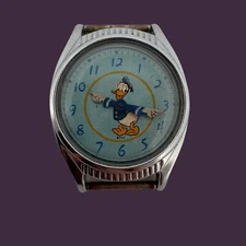 DONALD DUCK ~ Vintage ~ 1947 ROUND US TIME INGERSOLL WRIST WATCH REPAIR PARTS 40
