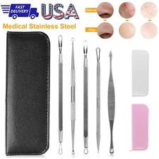 Pimple Popper Blackhead Remover Kit Dr Tool Comedone Zit Extractor Doctor Best