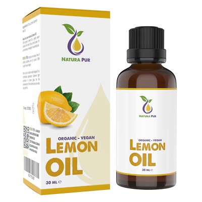Zitronenöl BIO 30ml, Ätherisches Zitronen Öl, Lemon Oil für Entspannung Diffuser