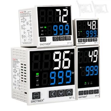 Digital PID Thermostat Relay/SSR Dual Output Temperature Regulator Controller