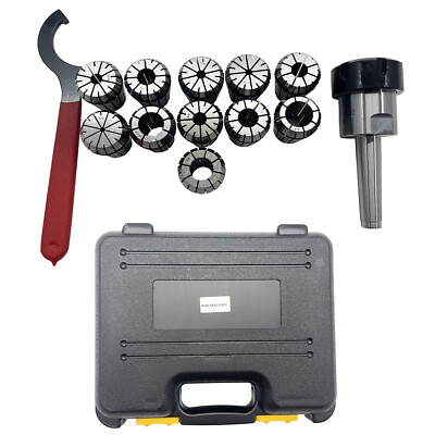 Precision ER32 Collet Set MT2 Shank Chuck & Wrench W/Box For Milling Machine