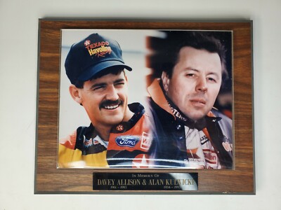 Nascar Davey Allison Alan Kulwicki Mark Martin Plaque Set