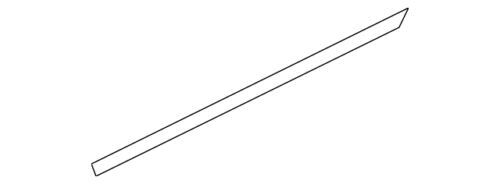 Moldura de cinturón de puerta delantera derecha para Nissan Murano 2009-2014 (N/P 80820-1AA0A)