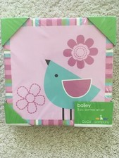 Wall Art Canvas Bailey Nursery Collection Set of 2 New