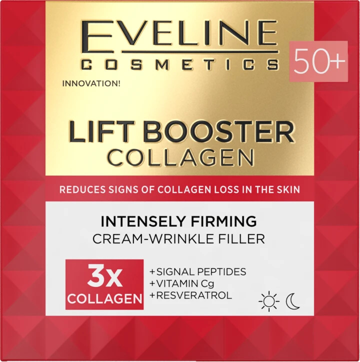 Eveline Lift Booster Intensely Firming Cream - Wrinkle Filler Collagen Peptides