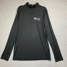 Walsh University Cavaliers Top Adult Small Black 1/4 Zip Long Sleeve Lightweight