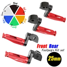 25mm Lowered CNC Front Rear MFP Foot Pegs For GSF 650 Bandit 05 06