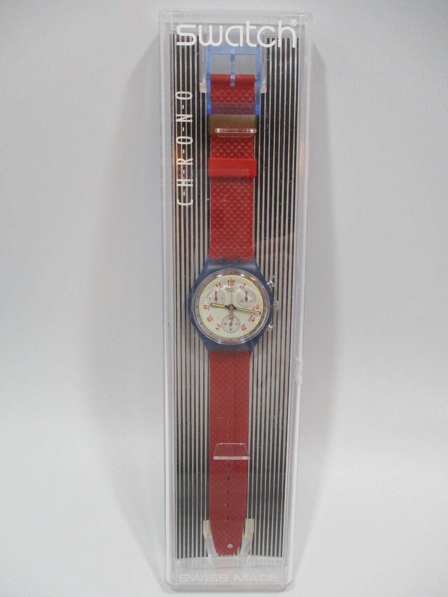 Swatch Chrono SCN103 SCN 103 JFK Chronograph Watch in Case Swatch Chrono SCN103 SCN 103 JFK Chronograph Watch in Case