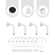 4-Pcs Universal Wireless Bridge Bracket Mount for Outdoor Client Bridge CPE-25cm