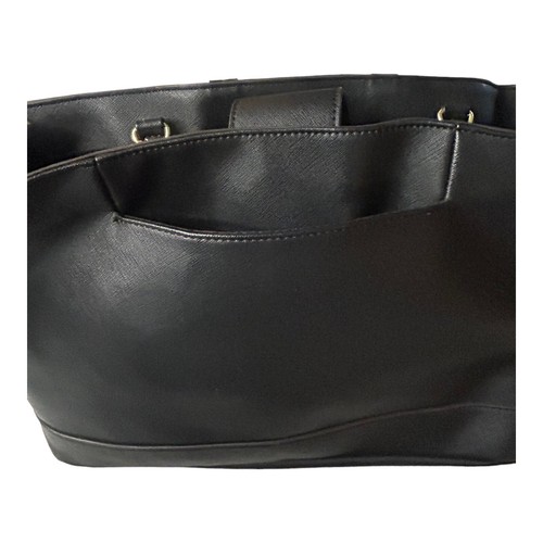 Liz Claiborne schwarz Kunstleder Schulter Handtasche Geldbeutel Doppelgriff - Bild 15 von 16