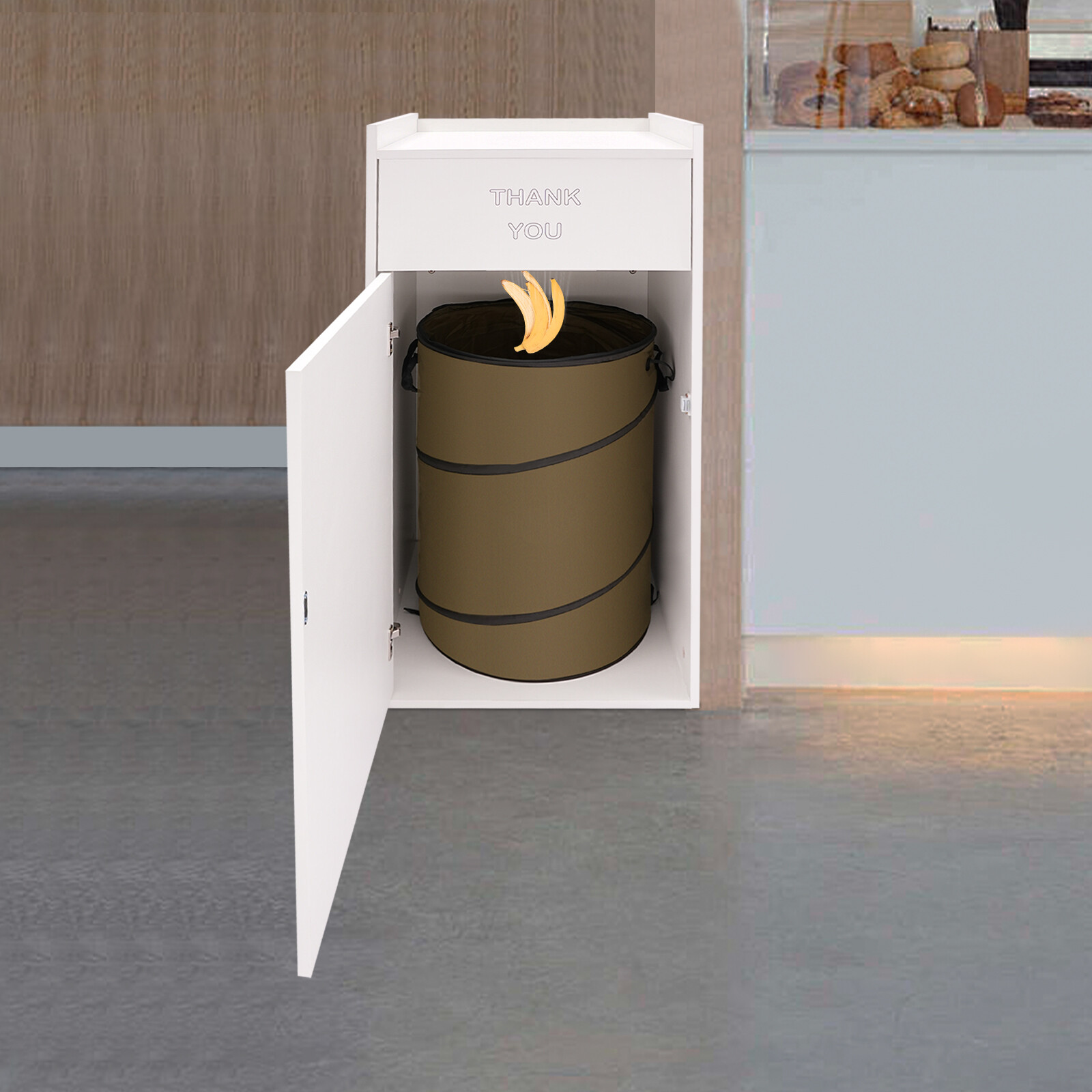 Trash Can Commercial Trash Can Trash Can Cabinet Garbage Collection Container