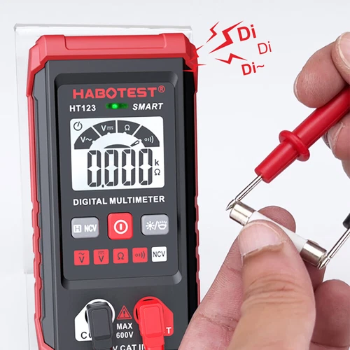 HABOTEST HT123 Digital Multimeter Smart Meter Tester Meter leads Volt AC/DC Ohm - Bild 5 von 12