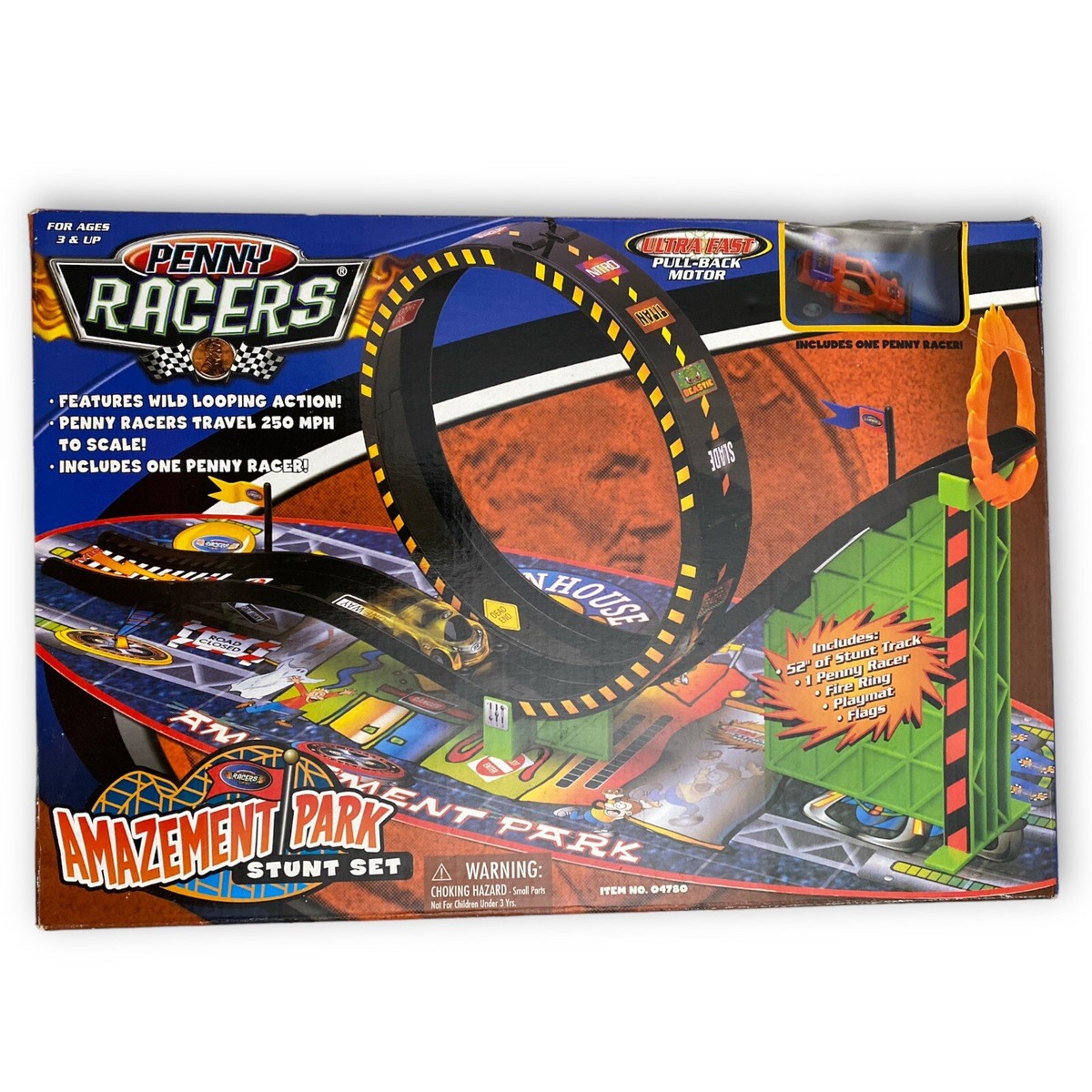 2003 Takara FUNRISE Penny Racers Amazement Park Stunt Set #04780