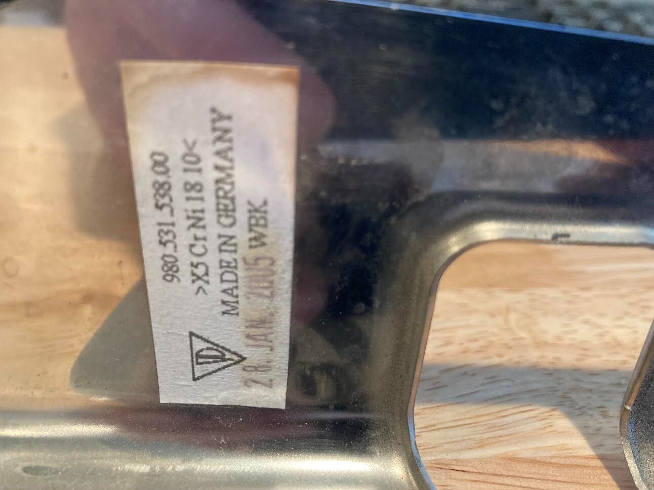 2005 Porsche Carrera GT Cover Plate 
