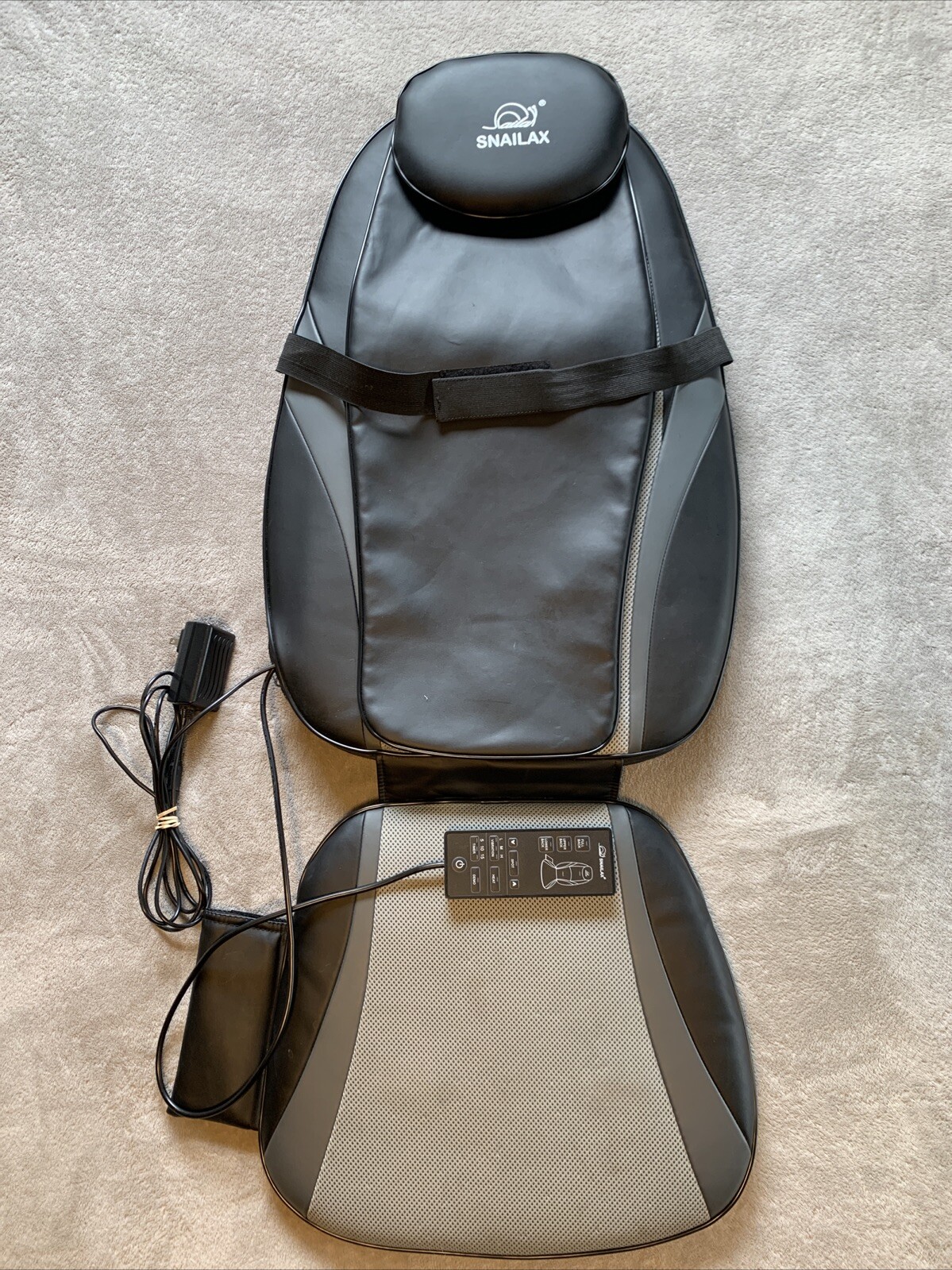 Snailax Massage Chair Pad Shiatsu Neck Back W Heat - SL256