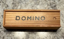 28 Pcs Domino Game Wooden Boxed Traditional Classic Blocks Play Set Toy Gift New